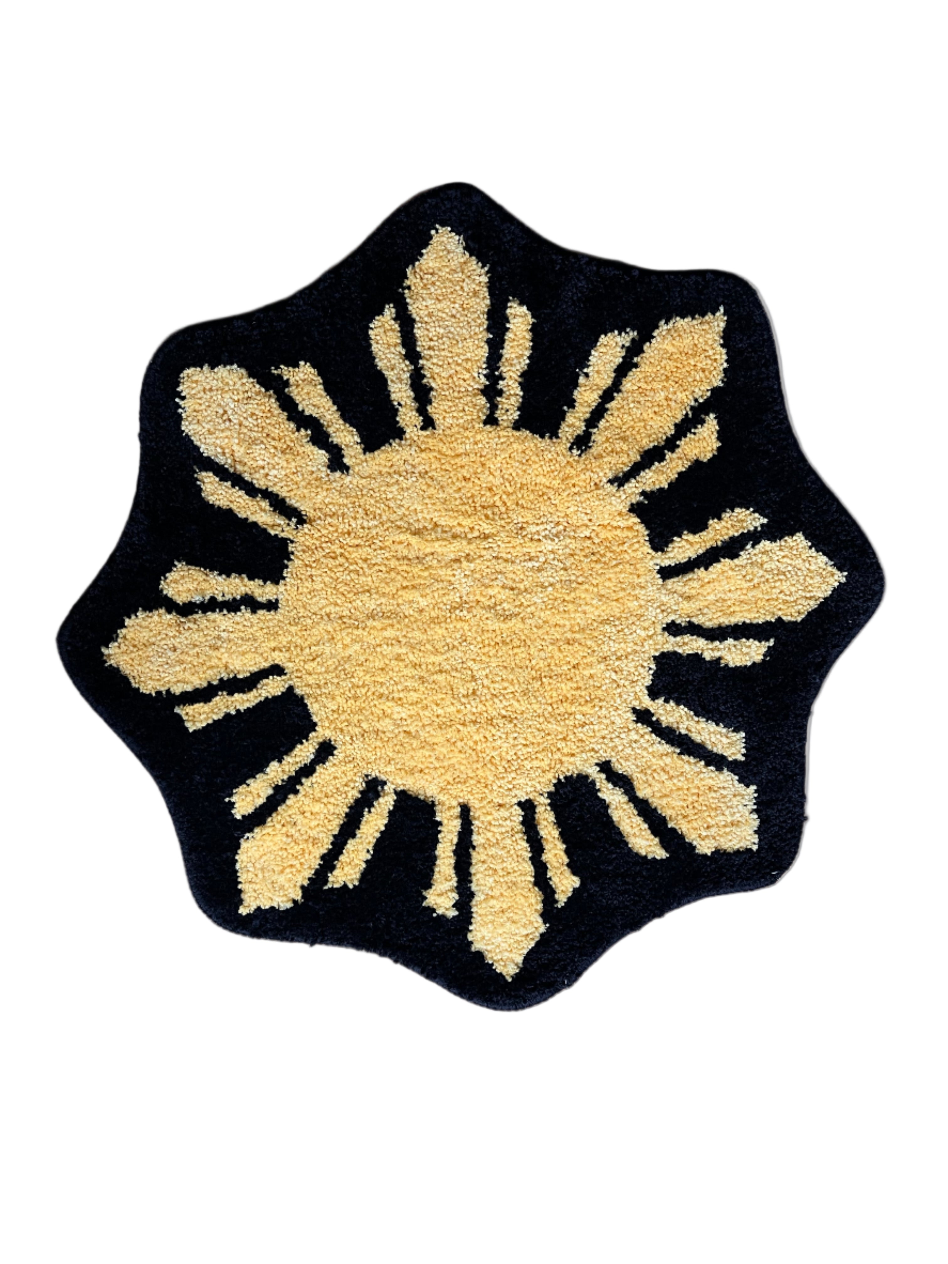 Filipino Sun Black – Kapwa Rugs